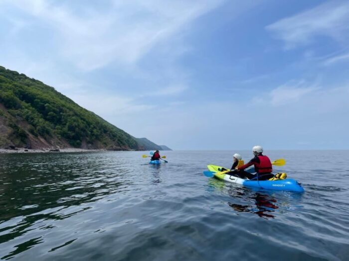Kayaking on the coast