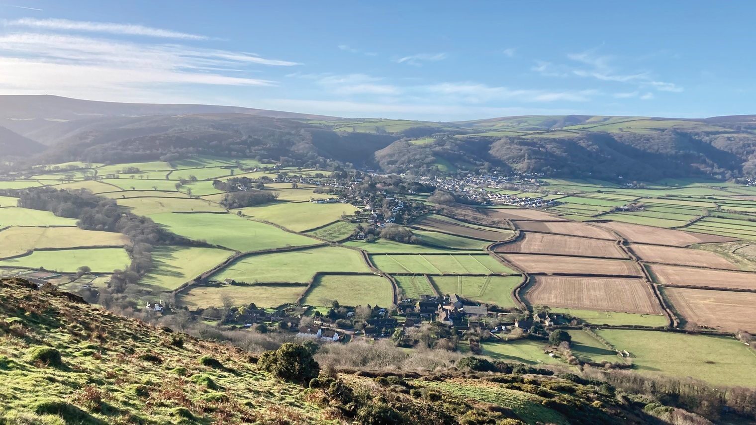 View from Bossington Hill