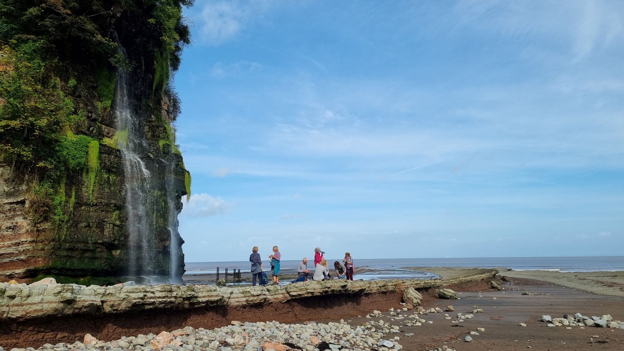 Coast Path at St Audries Waterfall