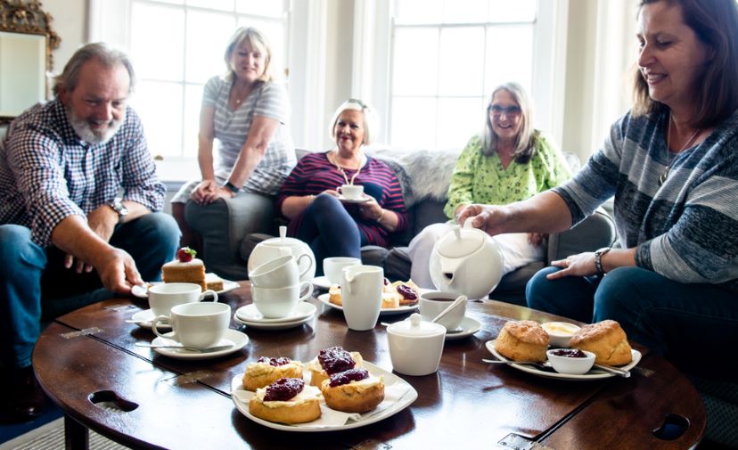 Cream Tea at the Porlock Weir Hotel