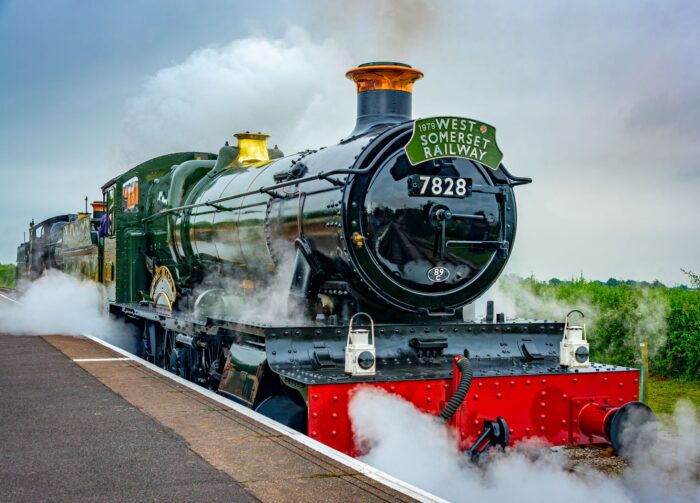 Steam train on the West Somerset Railway