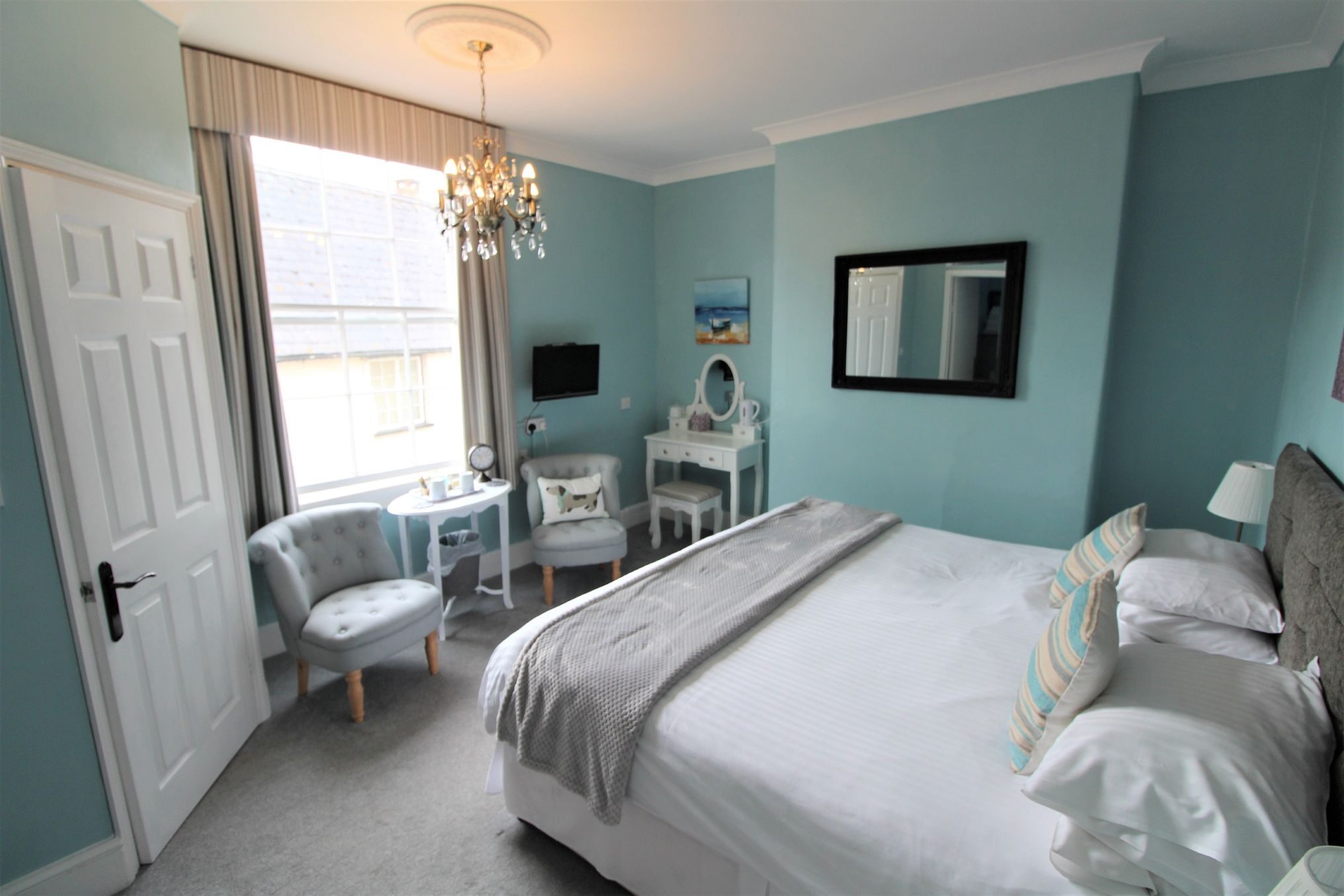 Bedroom at the Lorna Doone Hotel in Porlock