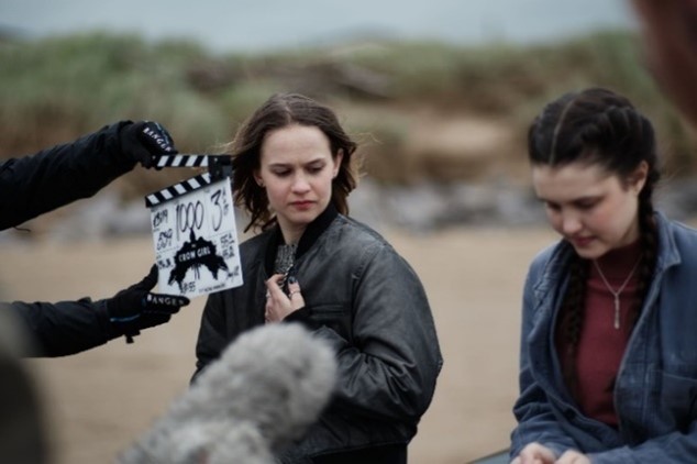 Filming for The Crow Girl at Brean Beach