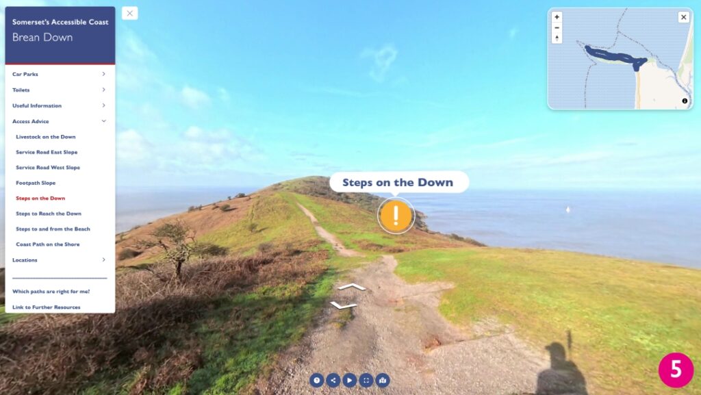 Virtual tour of Brean Down